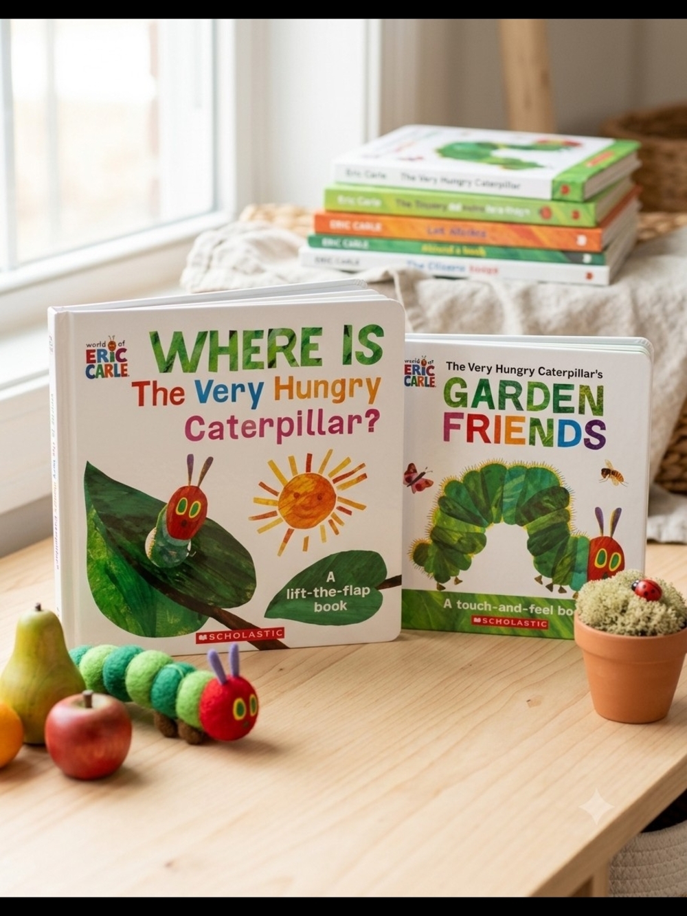 Scholastic The Very Hungry Caterpillar Board Book Duo - Green, Red, Yellow